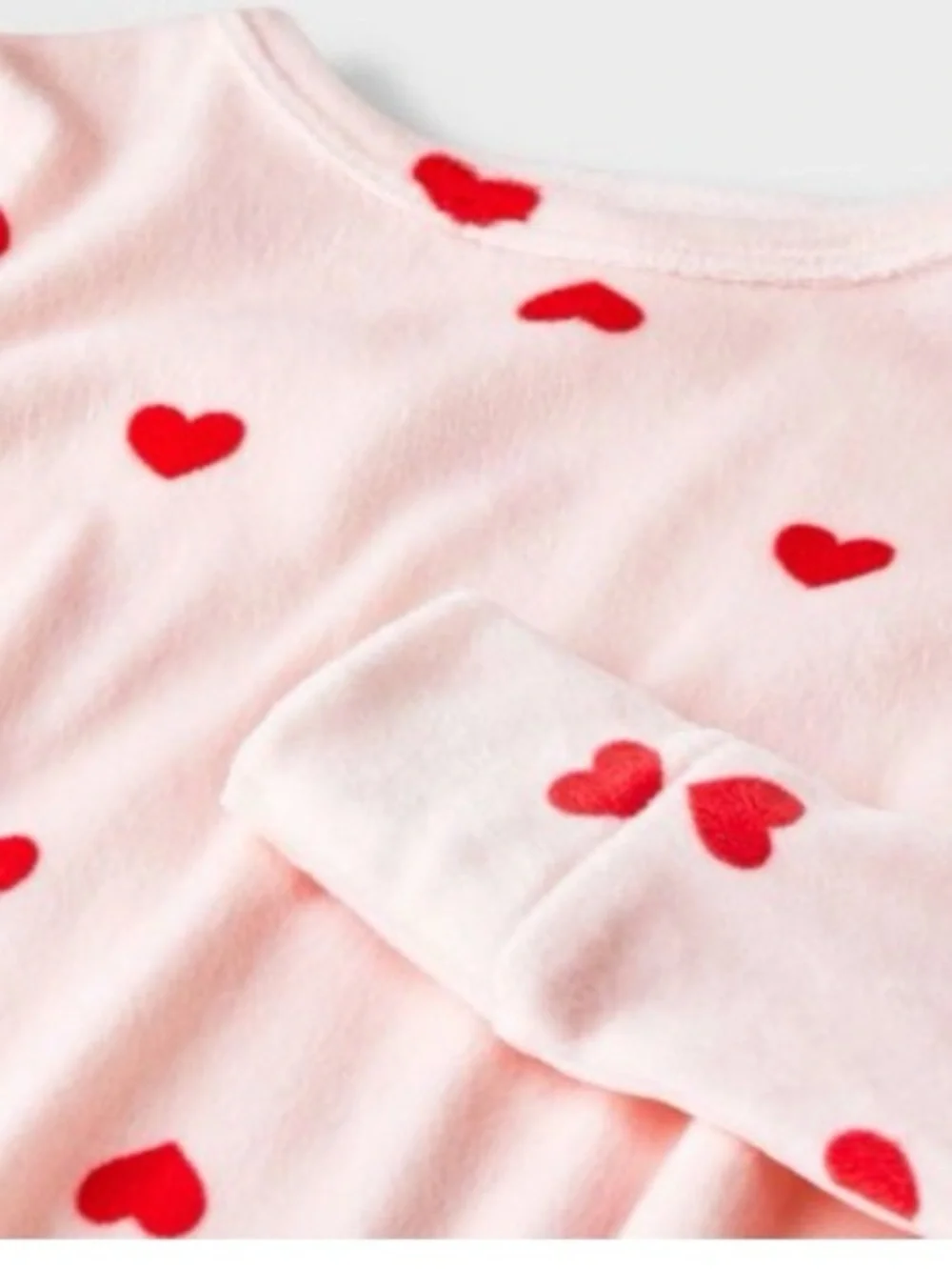 Cat And Jack | Pink and Red Girls 2 piece heart pajamas | Size 4T